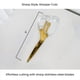 thumbnail image 4 of Tijeras OfficeGoods 23 cm Transparentes con Acabado de Metal Dorado, 4 of 7
