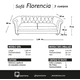 thumbnail image 3 of Sofa Florencia 3C Tela Velvet Verde, 3 of 6