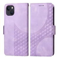 Carcasa Foxdock Iphone 13 De Cuero Pu, Diseño Acolchado Clásico, Protección Contra Caídas Y Rayones