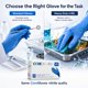 thumbnail image 4 of Guantes de examen CORE nitrilo azul talla mediana 100 por caja, 4 of 6