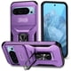 thumbnail image 1 of Funda Armada para Google Pixel 9 con Tapa Deslizante y Soporte Magnético Giratorio Morado, 1 of 5