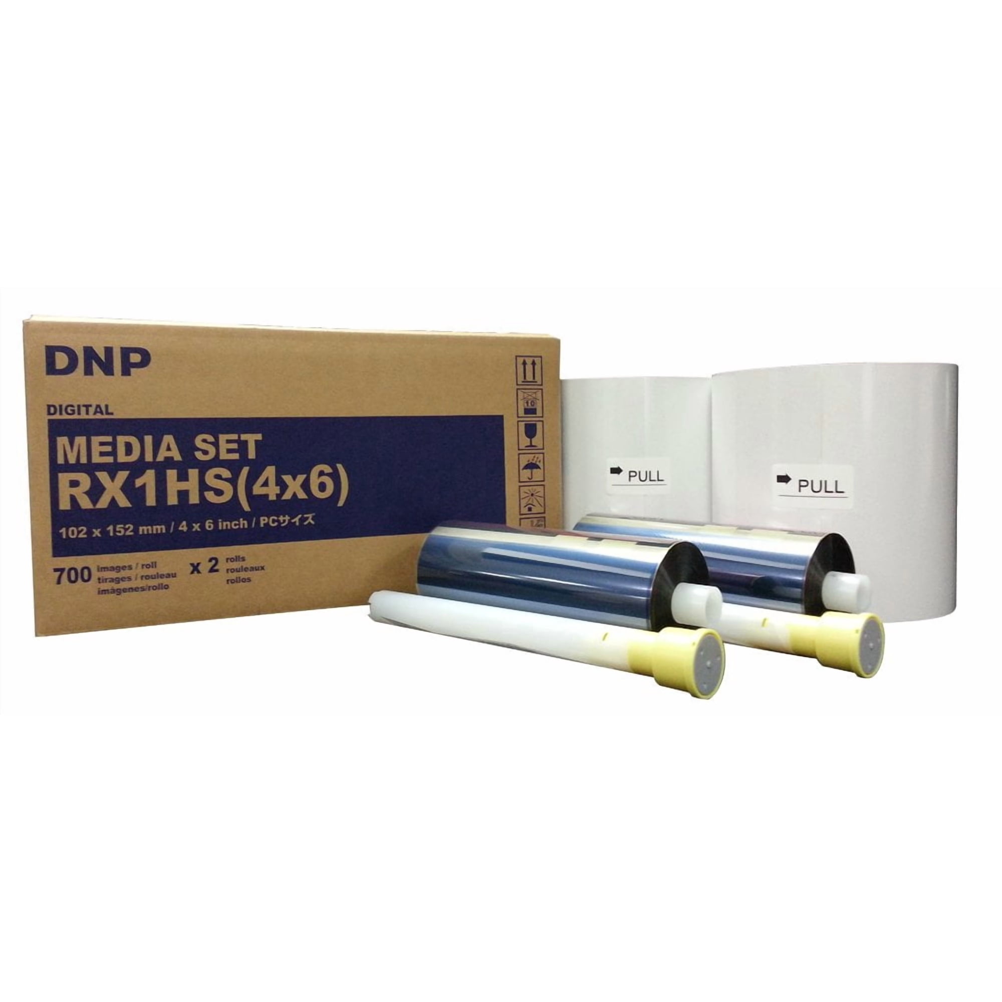 Dnp - Kobis - Papel Fotográfico Dnp Rx1hs 4x6" 2 Rollos 1400 Impresiones
