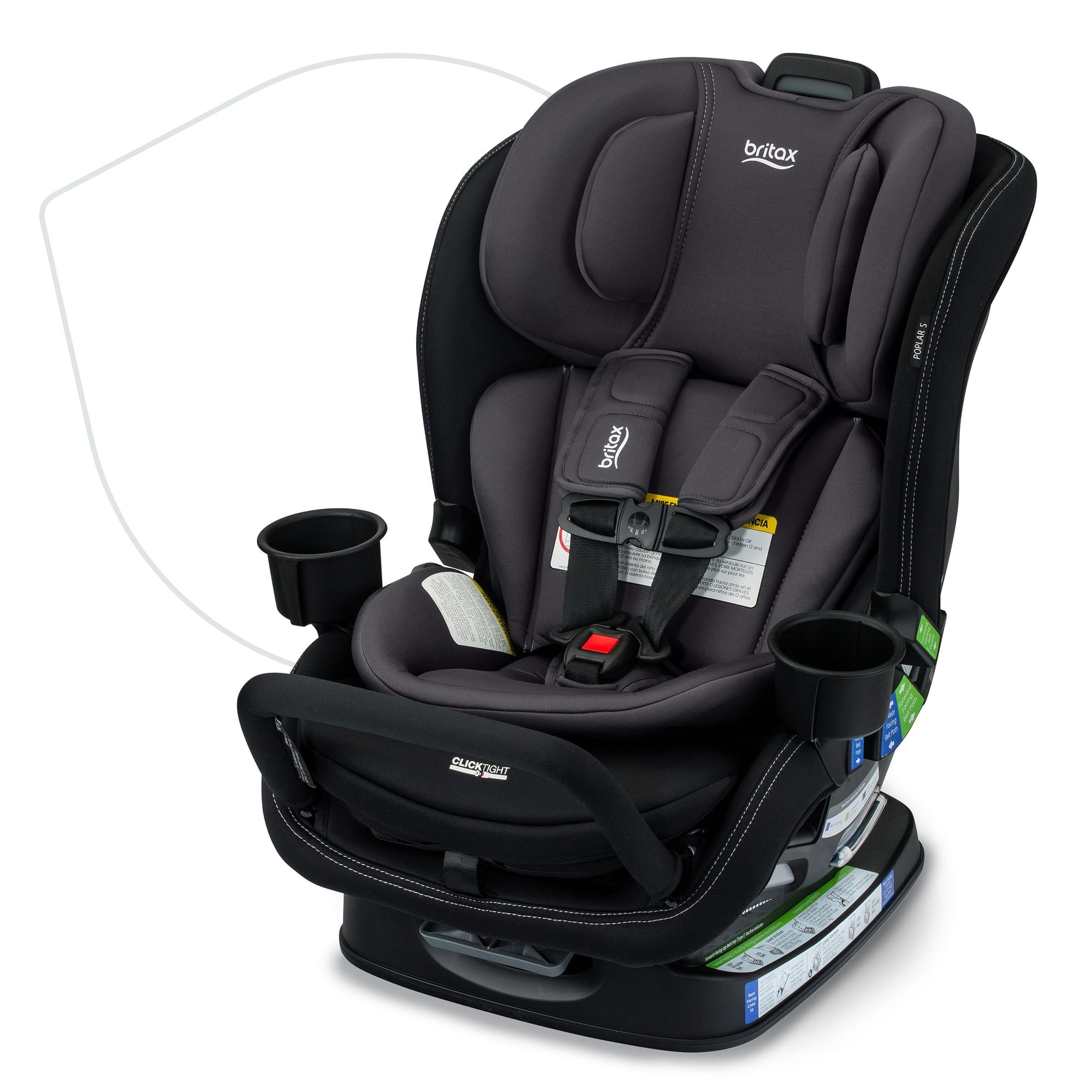 Asiento De Coche Convertible Britax Poplar S 2 En 1 Stone Onyx
