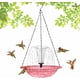 thumbnail image 1 of Baño pájaros solar colgante doble capa atrae colibríes exterior jardín, 1 of 8