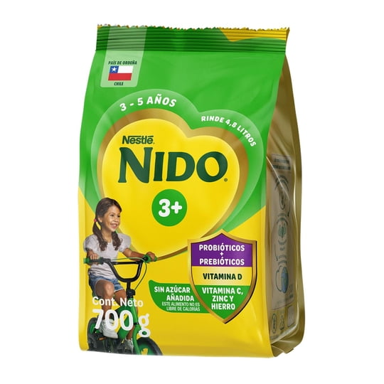 Leche En Polvo Semidescremada Etapa 3+ Bolsa 700 g Nido
