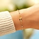 thumbnail image 2 of Pulsera HESHPAWS S925 Sterling Silver Cross Ajustable Plata, 2 of 3