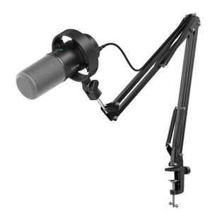 Kit De Micrófonos Para Podcasts Fifine K688 Usb/Xlr Dynamic Con Boom Arm