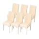 thumbnail image 1 of 6 fundas elásticas para sillas de comedor, extraíbles, lavables y suaves de licra, para cocina, hotel, mesa de banquete., 1 of 5