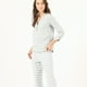 thumbnail image 2 of Pijama de Mujer Clara Manga Larga Gris, 2 of 4