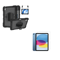 Joigo - Funda Armadura 360 Lamina Vidrio Para Ipad Air 11 M3 Negro