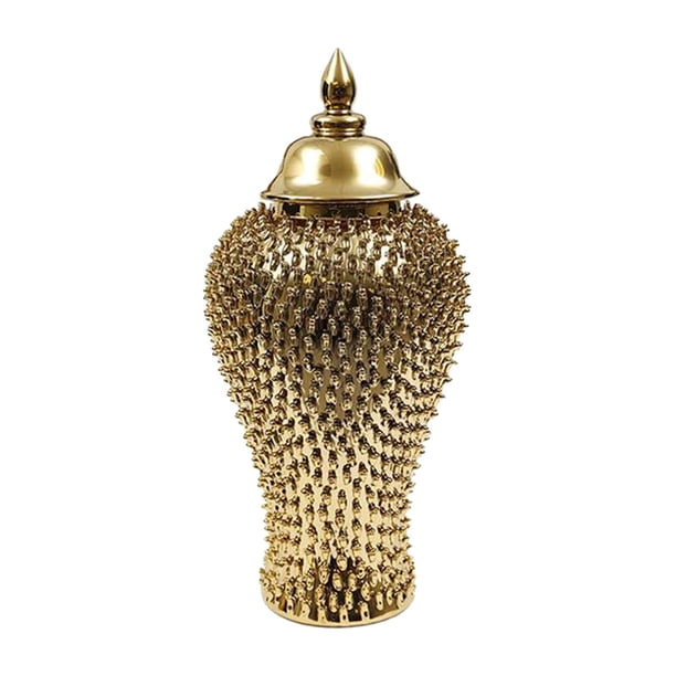 Tarro de jengibre clásico, organizador de tarros de almacenamiento de , arreglo floral , , regalo artesanal para mostrador, , 18cmx18cmx38cm