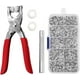 thumbnail image 1 of Juego de 150 botones a presión de metal de 9,5 mm con alicates para herramientas de bricolaje y accesorios de costura., 1 of 8