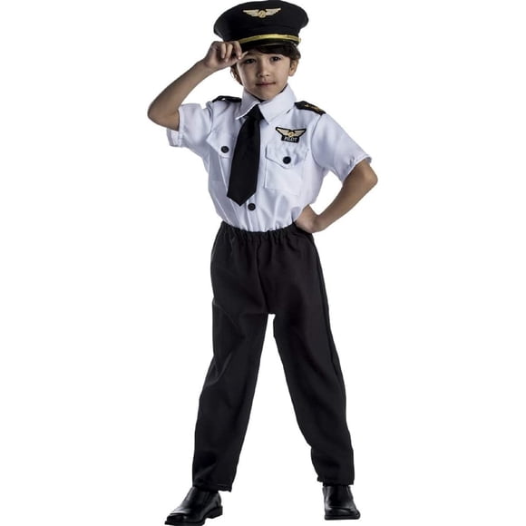 Disfraz de piloto de Dress Up America para niños, capitán de avión