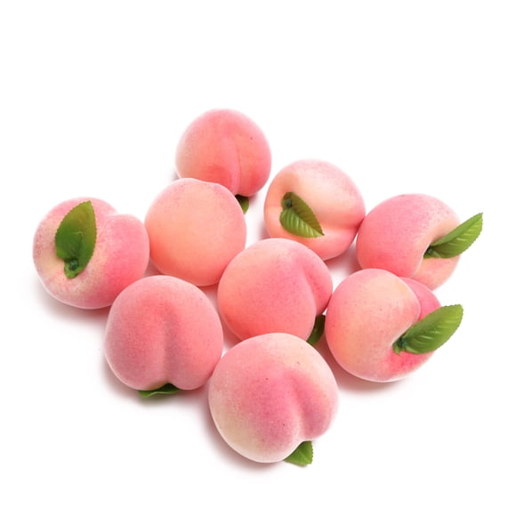 Duraznos falsos de espuma realista roja – 9 piezas de 7,5 cm – caiyjhao