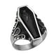thumbnail image 4 of Anillo de ataúd humano Anillos de Cóctel Accesorios para dedos Anillo de declaración retro personalizado Gótico para adolescentes, niños, niñas, 8, 4 of 4