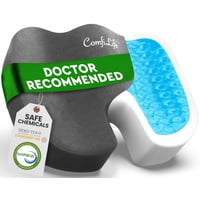 Cojín De Asiento Comfilife Premium De Gel Y Espuma Viscoelástica, Color Carbón