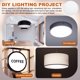 thumbnail image 5 of Difusor de Pantalla Uxcell, Hoja Difusora Redonda Gruesa para Lámparas Colgantes, Protector de Luz DIY de 8.5 Pulgadas Redondo, 5 of 7