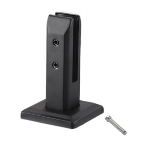 Bothyi - Abrazadera De Vidrio Cuadrada Abrazadera De Vidrio Clip De Vidrio Para Barandilla De Escalera De Cubierta Negro