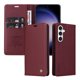 thumbnail image 4 of Funda Billetera de Cuero para Samsung Galaxy S23 FE con Tarjetero y Soporte - Tapa Magnética Rojo, 4 of 6