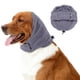 thumbnail image 1 of Envoltura de Cabeza para Perro, Envoltura de Orejas para Gato Orejeras Ajustables Cubierta de Cabeza Silenciosa Mangas Protección de Cabeza para Aliviar la Ansiedad Sin Sacudidas, (Lavanda, S), 1 of 7