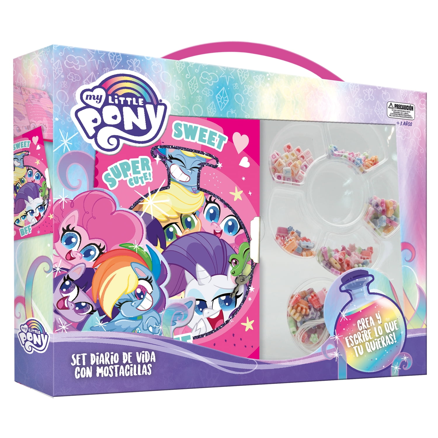 Hasbro - Diario De Vida Y Mostacillas 25x20 Cm Movie My Little Pony