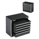 thumbnail image 1 of Caja de herramientas VEVOR Metal portátil de 22 cm con 5 cajones, color negro, 1 of 3