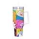 thumbnail image 2 of Hora de Aventura Vaso aislado de acero inoxidable con asa, diseño temático, regalo para familia, amigos y fans; incluye pajita y encaja en el portavasos estándar, 40 oz, 2 of 6