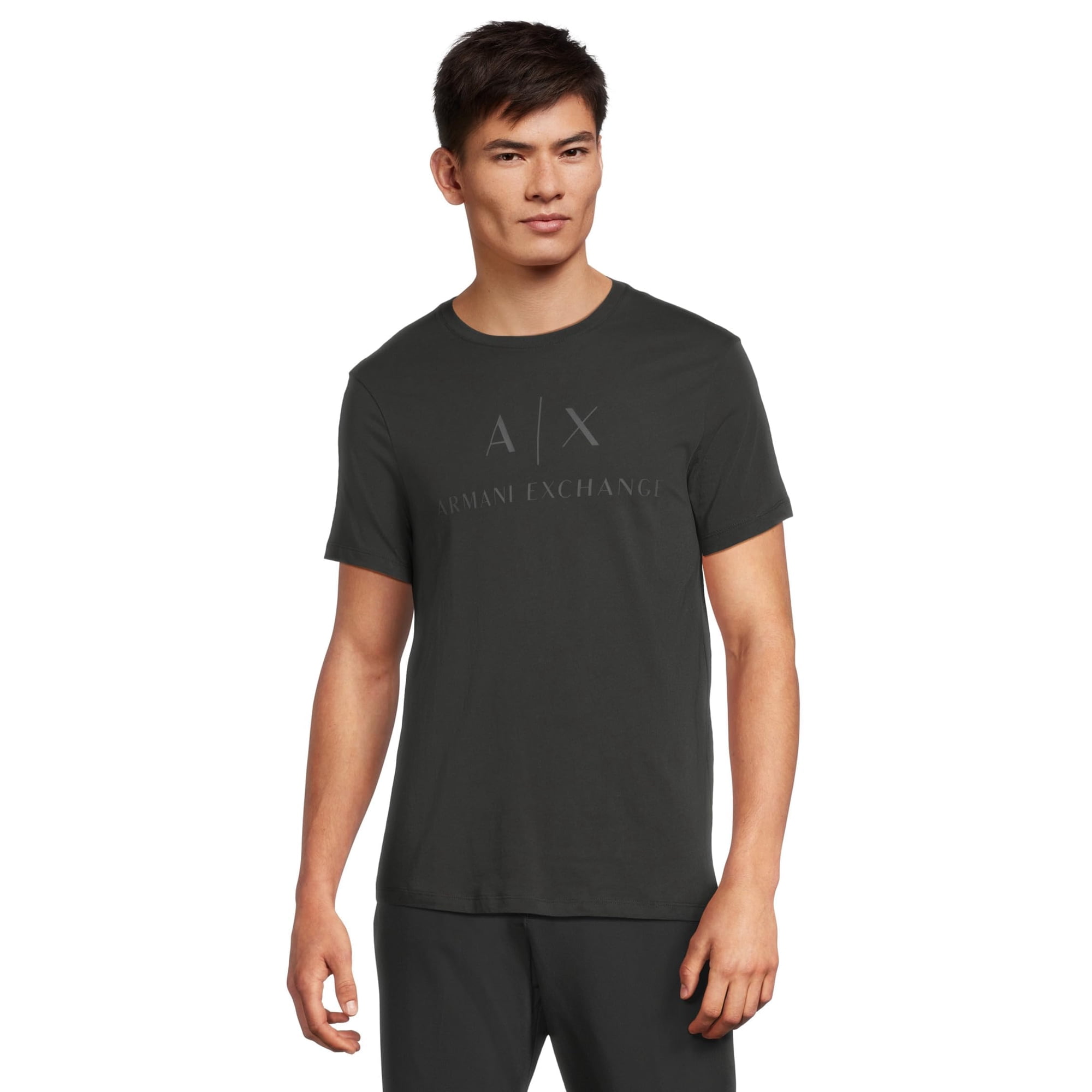 Camiseta Armani Exchange Classic Crew Logo Jet Set Para Hombre - M