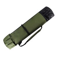 Ioensy - Estuche Para Caña De Pescar Bolsa De Transporte De Viaje Gran Capacidad Portador De Carrete De Pesca De Viaje Verde