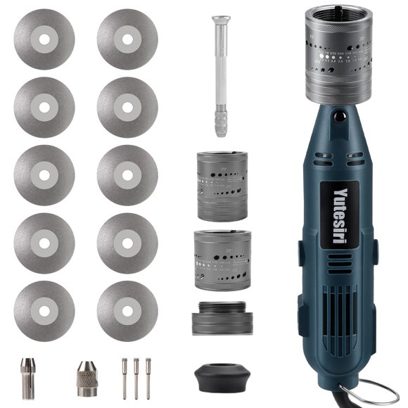 Afilador de Electrodos de Tungsteno Yutesiri 6 Tamaños 8 Ángulos