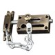 thumbnail image 4 of Vintage antirrobo puerta ventana cerradura cadena puerta guardia puerta perno enchufe bronce, 4 of 5