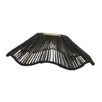 Magideal - Pantalla De Lámpara De Techo Rústica Con Cuerda Tejida, Hecha A Mano, Para Decoración, Lámpara Colgante, Para Lámpara De Mesa, Hogar, Restaurante, Hot Negro