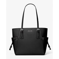 Cartera Michael Kors Voyager L Saffiano Cuero, Color Negro