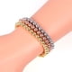 thumbnail image 3 of Pulsera de cuentas de oro para mujer, pulsera elástica con cuentas chapadas en oro de 14 quilates., 3 of 5