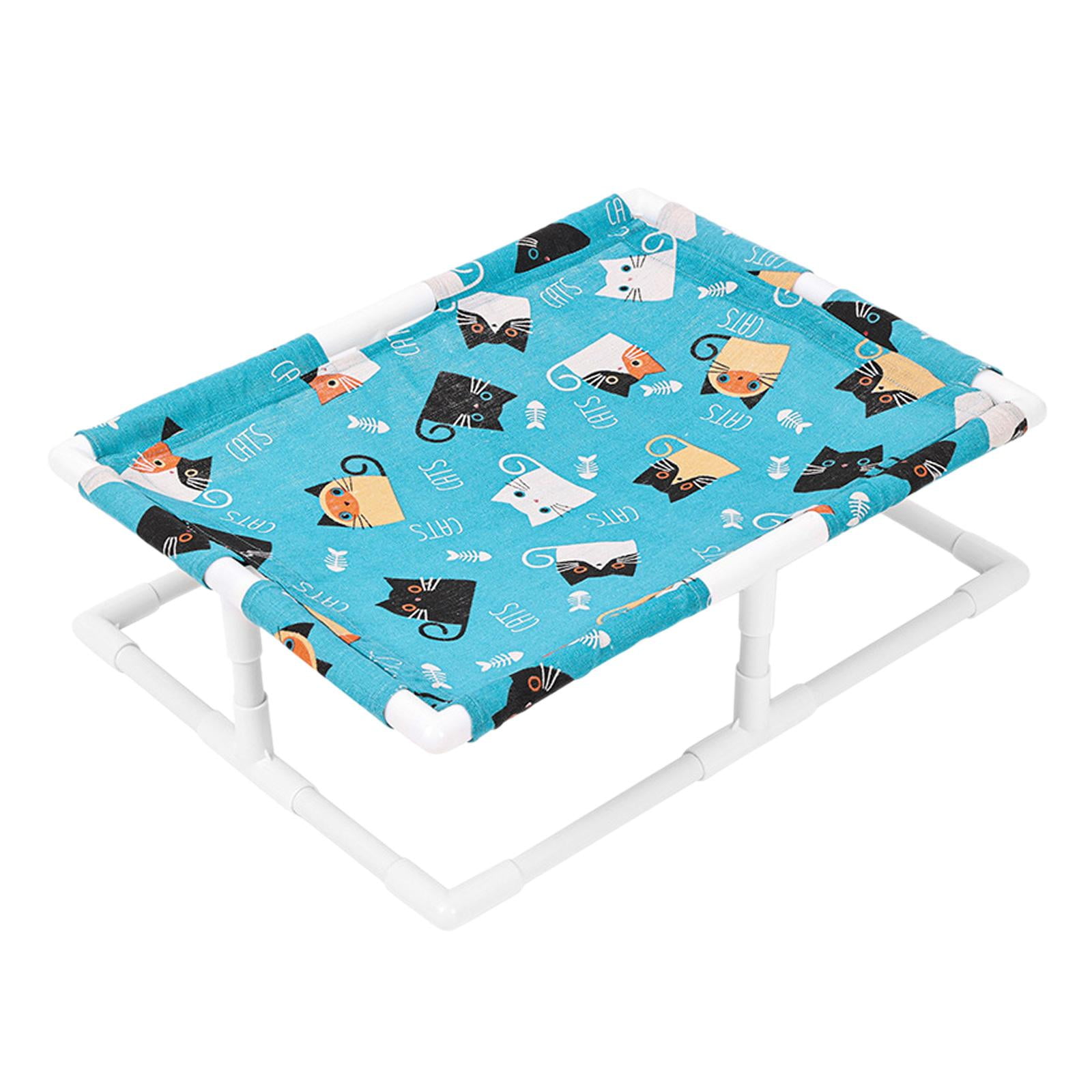 Magideal - Cama De Gato De Perro Elevado Cama De Hamacas De Gato Interior Desmontable Cómodo Cama De Mascotas Portátil Cama Para Gato Para Gatitos Perros Pequeño