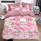 thumbnail image 1 of Duvet Cover My Melody Cartoon Anime Kawaii Kuromi Bedding Set Home Textile Fashion Quilt Cover Pillowcase Bed Set Girl Gift Bed Sheets, 1 of 5