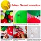 thumbnail image 3 of Kit de arco de guirnalda de globos navideños, 200 piezas, con globos de caramelo rojos y blancos de Navidad, caja de regalo, globos de estrella roja para decoraciones de fiesta, 3 of 4