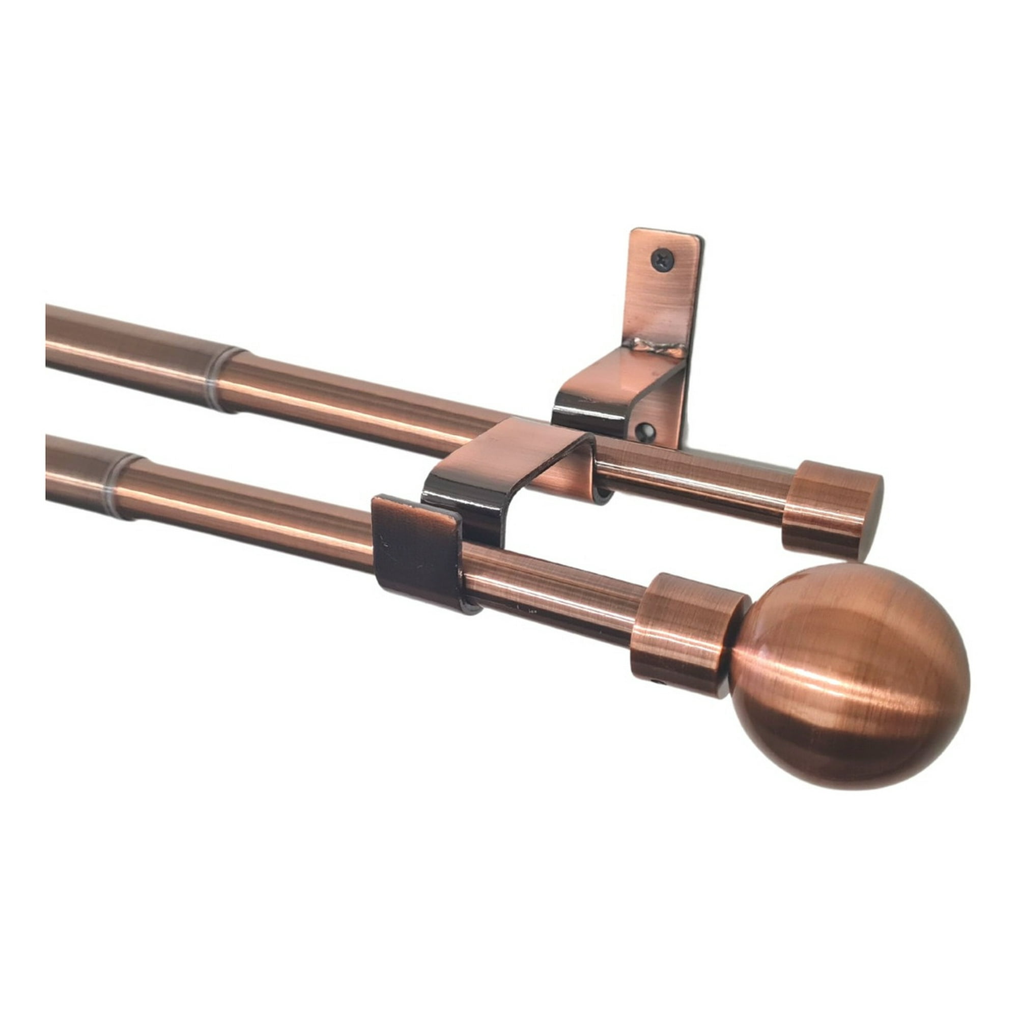 Metalhsa - Set Extensible De 170-320 Cm Color Cobre Y Terminal Bola