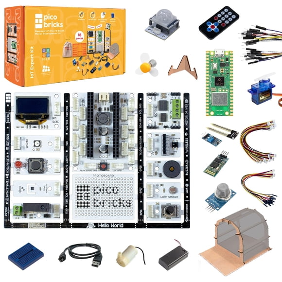 Kit Raspberry Pi Pico W de Picobricks con Guía de 12 Sensores