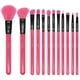 thumbnail image 1 of Set de Brochas de Maquillaje MODA 12 piezas Rosa Neón Vegano, 1 of 5