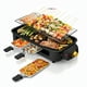 thumbnail image 1 of Parrilla Eléctrica de mesa Raclette 2 En 1 Sin Humo 1500w de Potencia Negra, 1 of 10