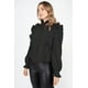 thumbnail image 5 of Top Negro con Botones y Volantes de Cuello Alto Talla S, 5 of 5