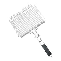 Ioensy - Cesta Para Asar Plegable Y Liviana De 2 Niveles Para Carne, Chuletas Y Picnic