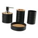 thumbnail image 1 of Juego De 4 Accesorios De Baño, Decoración De Baño, Juego Completo De Accesorios De Baño, Color Negro, 1 of 3
