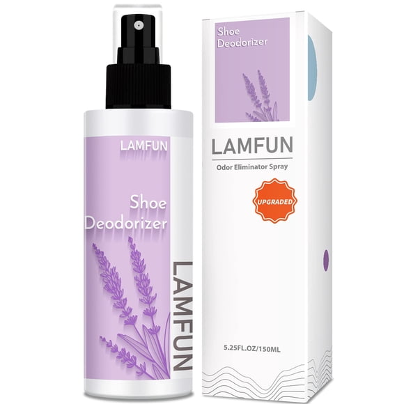 Desodorante en aerosol LamFun, eliminador de olores para zapatos, 150 ml, lavanda