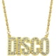 thumbnail image 1 of Collar de discoteca de los años 70, cadena de fiesta, joyería de metal, cadena dorada para disfraz para hombre, accesorios de discoteca para mujer, zinc, diamantes de imitación., 1 of 5