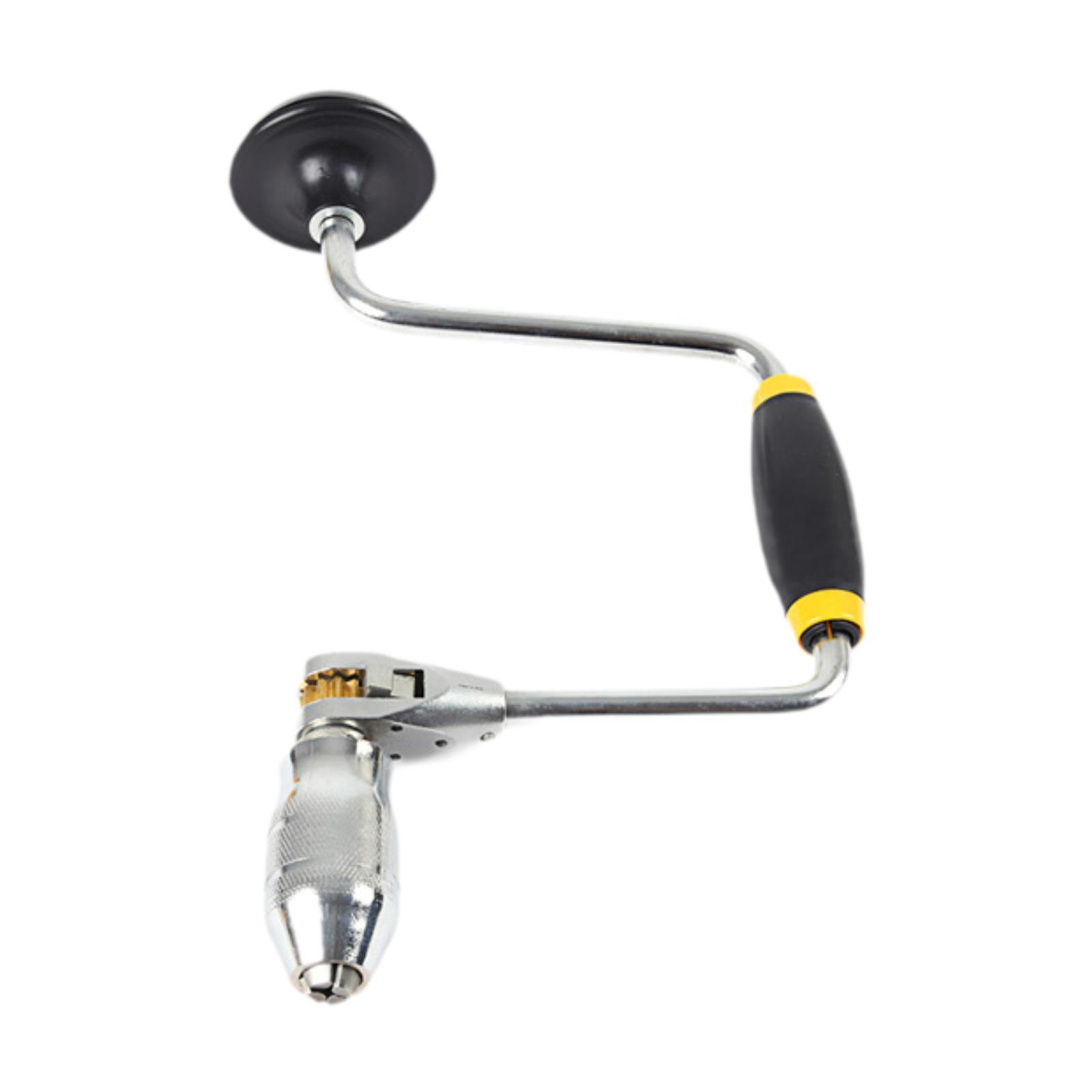 Magideal - Abrazadera De Broca De Carpintero, Clip De Broca Oscilante, Herramienta De Perforación Manual Para Carpintería, Portabrocas De 4 Mordazas, Taladro De 33 X 185 Cm