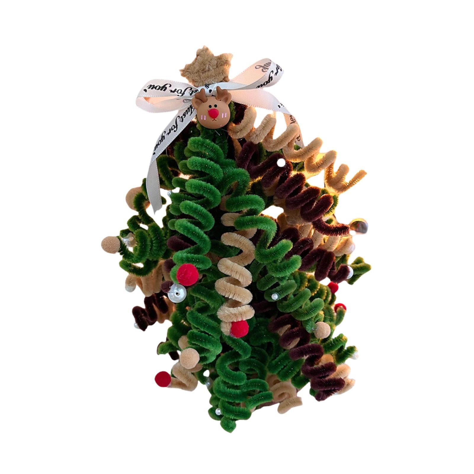 Gazechimp - Kit De Árbol De Navidad Hecho A Mano Para Hacer Tú Mismo, Regalo De Navidad Para Exhibir En El Dormitorio, Mesa, Árbol En Espiral