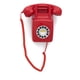 thumbnail image 3 of Teléfono fijo retro GPO 746 montado en la pared con cable rizado, color rojo, 3 of 9