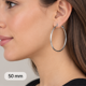 thumbnail image 5 of Aros Argolla Lisa Grande Plateada 50 mm, 5 of 6
